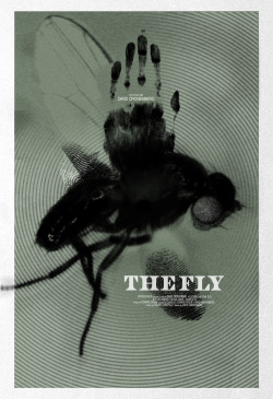 xombiedirge:  The Fly by Adam Juresko / Tumblr / Store Part of the review and art series Reel Rewind, over at the rad web warrior, Cromeyellow.  Focusing all month until Halloween night, on the greatest monster/horror movies ever made. Check