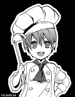chocolatea-earl:  Chef Ciel at your service! | That butler, Nursing Scans by smirking-raven! Made with 500px dimensions 