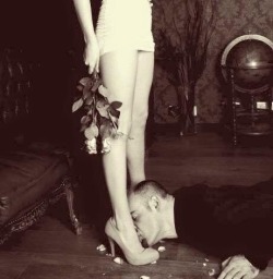 The sad, but necessary moment when You have to beat him with the thorns of the bouquet he just presented You&hellip;because the fool forgot to prostrate himself and crawl to lick Your shoes on entering the room. Compliance must be beaten into them.  NO