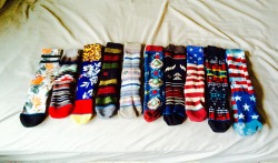 my addiction collection of socks. will probably not stop buying more.