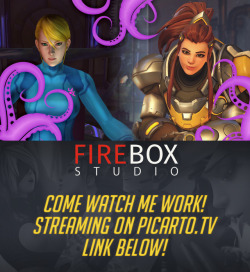 fireboxstudio:  Streaming!! - Brigitte &amp; Samus Tentacle cum kissing. https://picarto.tv/FireboxStudioCome watch me work and hear me talk absolute bollocks whilst getting moderately drunk xD, those who know my streams will know this is when it usually