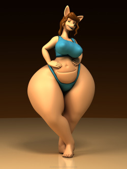 anthroanim:  Alternate pose because I like this one too, but for comparison, I did the other render.