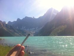 reddlr-trees:  Went hiking in the Canadian Rocky Mountains. Never had a smoke spot so nice in my life. 