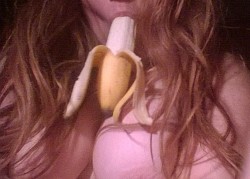 Nice submission. The banana is a classic. I would love to see more, full frontal boobs. Thanks.