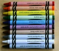 Edgy crayons