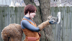 meg-galacticat:  Here are a few photos from my mini backyard photoshoot as Squirrel Girl! 