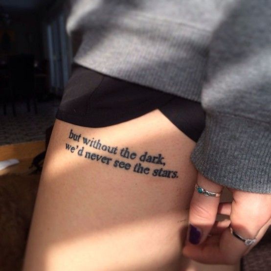 Inspirational quote tattoos