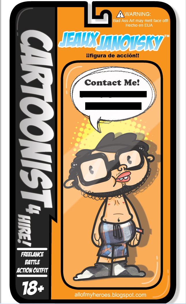 tumblrtoons: Bit the bullet and banged out this rad new bizness card in between working on comics stuff today. This’ll be fun to pass out at Comic-Con this year! -Jeaux Janovsky 