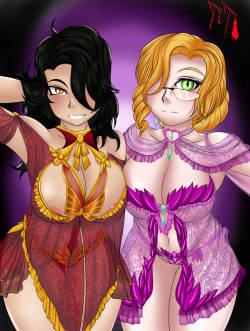 31/7/2017 PR : cinder and glynda lingeriepatreon request description : I&rsquo;ll go with Glynda and Cinder in lingerie without BG  please support me on patreon if you guys like my work!PATREON