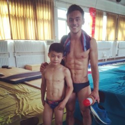 Celebs shirtless selfies posted to Instagram this week: Tom Daley teaches young divers how to flex their rock hard abs for photos dive in Xian, China. Former Big Brother: UK contestant and gigantic dick owner Ashley McKenzie goes to judo training camp