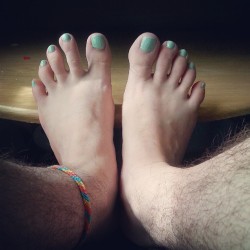 Prettiest hobbit feet. I can&rsquo;t see any fireworks from here and I&rsquo;m bored, okay?