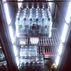 Do you think my parents bought enough #water  #cafe #drink #blue #fridge