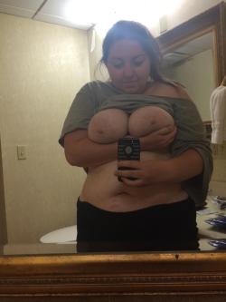 Please put my breasts on display!Thanks for the submission, shouldnâ€™t be holding them up, should be letting them hang