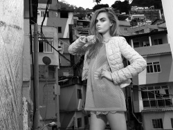 senyahearts:  Cara Delevingne for Vogue Brazil, February 2014.  Photographed by: Jacques Dequeker 