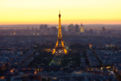 Parisian perspective (tilt-shift photo of Paris)