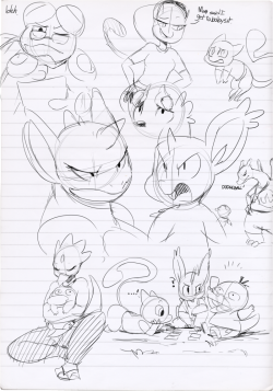 sunibee:  Sunibee sketchbook 1  Holy mons, these are some good sketches that you made sunibee.