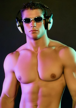 adad4son:  What incredible areoles.  Forever muscled, forever smooth, forever under his master&rsquo;s control. He does not even remember how to remove his headphones, perpetually listening to his reinforced hypnotic commands.