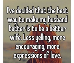 wannabeyourtrophywife:  millennialhousewife:  Always try to be a better wife!  💍  Submissive wife, happy life!