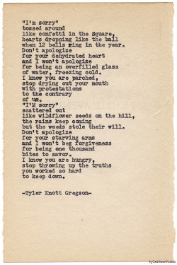 tylerknott:  Typewriter Series #900 by Tyler Knott Gregson *It’s official, my book, Chasers of the Light, is out! You can order it through Amazon, Barnes and Noble, IndieBound or Books-A-Million * 