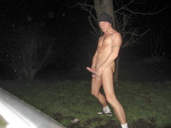 german-slave-for-all:me together with RicardoFabbro completely naked on a Parking near Highway A44 Lüttich (direction Belgium Border Lichtenbusch, before exit Aachen-Brand) !FOLLOW him: http://ricardofabbro.tumblr.com/