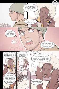 thedirtcrown:The Dirt Crown - Supported by my funders on Patreon &lt;-page 12 - page 13 - page 14-&gt; The Dirt Crown is an original comic project I’m funding through  Patreon. If you wanna see what I can do outside of fanworks then please  consider
