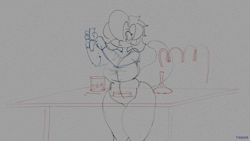 tinderarts: (comm-250) 2 scene animation commission from QuestyRobo of Liz being science-y.  I had a ton of fun with this.  Thanks Questy!
