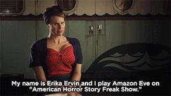 huffingtonpost:  Transgender Actress Erika Ervin On Her ‘American Horror Story: Freak Show’ Role We couldn’t be more thrilled for “American Horror Story: Freak Show” to kick off for numerous reasons, and learning that the hit FX franchise will