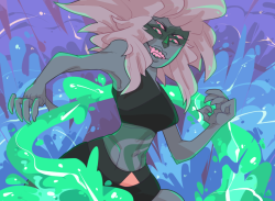 azzles:  semester’s over, it was time to draw my main bae, malachite   destroy me~ &lt;3
