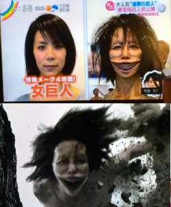 allenavadonia:  tachibunny:  Shingeki No Kyojin, Live Action 2015, What A Titan Looks Like (preview) More from Subaru Forester’s Special Website  THAT IS FUCKING TERRIFYING 