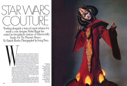 christopherbarnard:  Phantom Menace costumes in Vogue. Audrey Marnay by Irving Penn &amp; Phyllis Posnick. Vogue April 1999. 