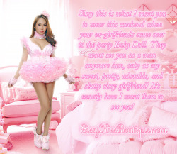 pinkandmanly:  sandybrown121:  sissydollychristie:  A Sissy Party Dress ❀💗❀💗❀💗❀ You can see this in full quality Sissy Kiss,https://sissykiss.com/image/sissy-party-dress-/ Feel free to share any of my captions anywhere!  It is always