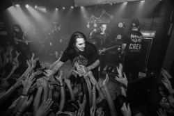 octaviomeh:  Motionless in White // Chain Reaction   Chris Greeting the fans with love.   Photo by me. Don’t remove please.   Follow me on IG: Octaviomehhh