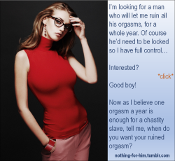 nothing-for-him:Challenge: Lock yourself up for a week! Then ruin your orgasm!
