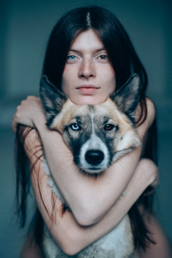 tentxcity:  Me and my dog Pandora, adopted from the street© Sergei Sarakhanov  This has got to be one of the best photos I’ve seen in a while.