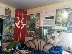 angelicdiaspora:  wahrsager:  I have grossly underestimated the size of my collection. I still have a whole pile from BO2 and LoK1.  Just wallpaper the entire room. It’ll be fantastic.  Actually thats why I&rsquo;m putting it all into frames. It used