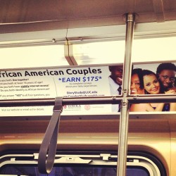 On the train, African American lesbian couple on the right. So proud of you, Chicago. ❤