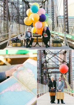 brain-food:  Couple Married 61 Years Ago Takes “Up” Inspired Anniversary Photos via 