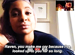 2damnfeisty:  jasonapham: Keke Palmer geting emotional in an interview with Raven Symone (x)  This is very important. I’m glad both of them had this moment. Raven has been working and grinding longer than most of us have been able to talk and walk.