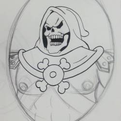 Did you know? Skeletor did not have nipples in the HeMan cartoon. What do you think about Skeletor with nipples? Hahahahaha. #art #drawing #skeletor #heman