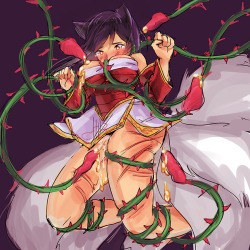 pg-idgaf:  my fave champ used to be Ahri but now it’s Zyra, so i drew this. while listening to sappy acoustic love songs cos idk 