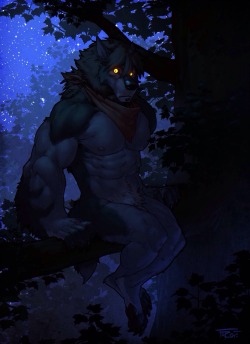 zsisron:  Each full moon you lose more and more of yourself… One more aspect of your humanity is lost to the wild beast that ravages your body.  Viscenzo feels safe in the trees. It’s safe from the hunters that would end him… Though each time the
