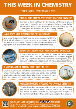 compoundchem:  This Week in Chemistry – Graphene crawlers, selenium’s possible link to mass extinctions, and more! http://goo.gl/F5nJ83