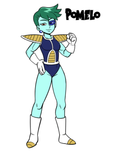 Despite being a gigantic Dragon Ball fanboy as a kid, I never made a DBZ OC. Closest I got was when I played Xenoverse and made a character who looked like one of Zarbon’s race. Figured it’d be fun to draw her.Her name’s Pomelo and she’s an