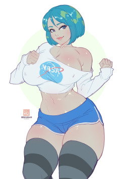 bokuman:    A fanart of Earth chan ⚡Meowri⚡ version, a nice one! :D  #eartchan #sketch #drawing Support me on patreon for more content!  http://patreon.com/bokuman  