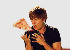 aurora-arts:  have some zac efron eating pizza on your dash 