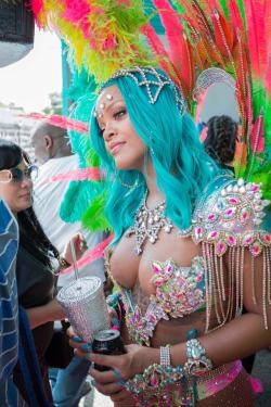 dailyactress:  Rihanna during Barbados Cropover 2017