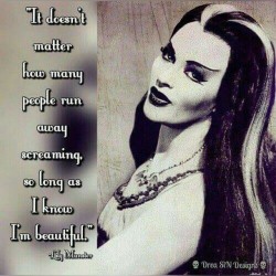 deadchicksarecool:  Love this quote from the dark babe Lily Munster! Be sure to join us over at www.deadchicksarecool.com! Join us today and gain full access to our models, our social network and the uncensored Playground!  Check out our other social