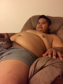 bibrownboy:  As requested😉  Here it is and there they are too! 🍌🍘🍘  Hot cock!!