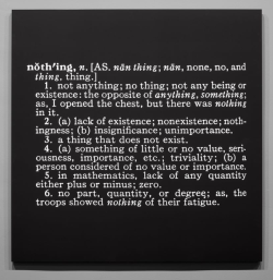 visual-poetry:»(waiting for-) text for nothing« by joseph kosuth (+)
