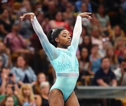 officialblackwallstreet:Congratulations to Simone Biles who made history today (once again), becoming the first woman to win 5 U.S. Gymnastics All-Around titles! #BlackExcellence #BlackGirlMagic